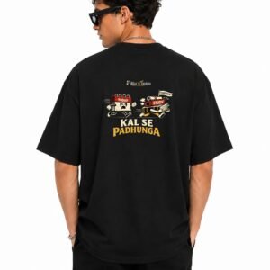 D001_Black_Back_ChatGPT_Image_Aug_1__2026__09_50_54_AM__3_-4 Filliaxmius Kal Se Padhunga Oversized T-Shirt Back Print - Black