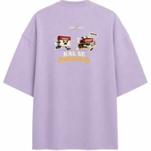 D001_Lavender_Back_ChatGPT_Image_Aug_16__2026__10_14_48_AM__8_-3 Filliaxmius Kal Se Padhunga Oversized T-Shirt Back Print - Lavender