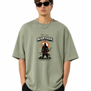 D030_Sage_Green_Front_ChatGPT_Image_Aug_1__2026__09_40_05_AM__7_-5 Filliaxmius Maryada Mode On Front Print Oversized T-Shirt - Sage Green
