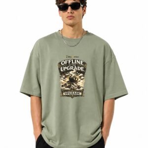 D035_Sage_Green_Front_ChatGPT_Image_Aug_1__2026__09_40_05_AM__7_-4 Filliaxmius Offline Is the Upgrade Front Print Oversized T-Shirt - Sage Green