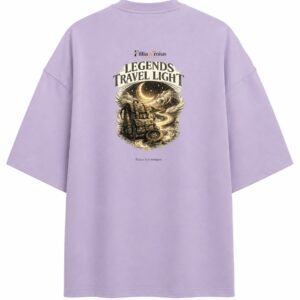 Filliaxmius Legends Travel Light Oversized T-Shirt - Lavender