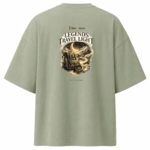 Filliaxmius Legends Travel Light Oversized T-Shirt - Sage Green