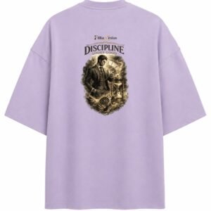 Filliaxmius Discipline Looks Good Oversized T-Shirt - Lavender