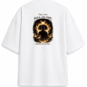 D040_White_Back_ChatGPT_Image_Aug_16__2026__10_14_48_AM__4_-3 Filliaxmius Soul on Fire. Mind at Ease. Oversized T-Shirt - White
