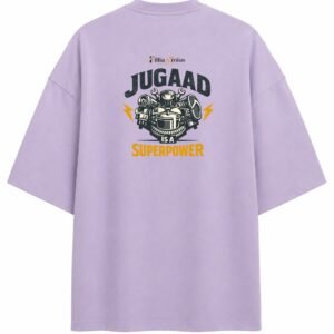 Filliaxmius Jugaad Is a Superpower Oversized T-Shirt - Lavender