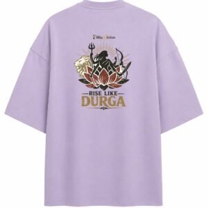 Filliaxmius Rise Like Durga Oversized T-Shirt - Lavender