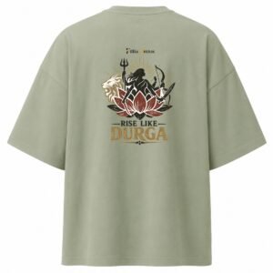D042_Sage_Green_Back_ChatGPT_Image_Aug_16__2026__10_14_48_AM__10_-3 Filliaxmius Rise Like Durga Oversized T-Shirt - Sage Green