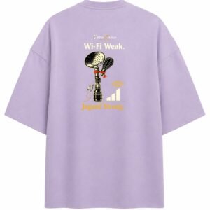 Filliaxmius Wi-Fi Weak. Jugaad Strong. Oversized T-Shirt - Lavender