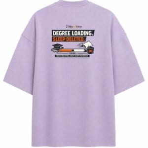 Filliaxmius Degree Loading. Sleep Deleted. Oversized T-Shirt - Lavender