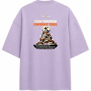 Filliaxmius Exam Tomorrow. Confidence Today. Oversized T-Shirt - Lavender
