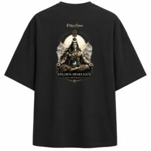 Filliaxmius Stillness Speaks Loud Oversized T-Shirt - Black