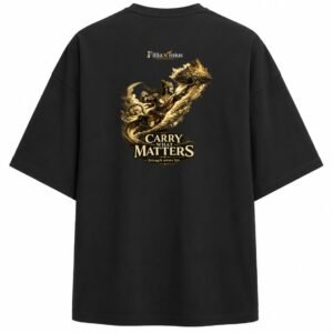 Filliaxmius Carry What Matters Oversized T-Shirt - Black