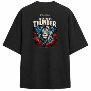 Filliaxmius Quiet Thunder Oversized T-Shirt - Black