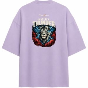 Filliaxmius Quiet Thunder Oversized T-Shirt - Lavender