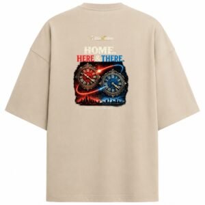 Filliaxmius Home. Here & There. Oversized T-Shirt - Beige