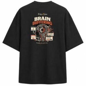 Filliaxmius Brain Buffering Oversized T-Shirt - Black