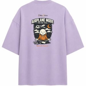 Filliaxmius Airplane Mode for the Soul Oversized T-Shirt - Lavender