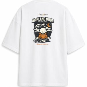 Filliaxmius Airplane Mode for the Soul Oversized T-Shirt - White