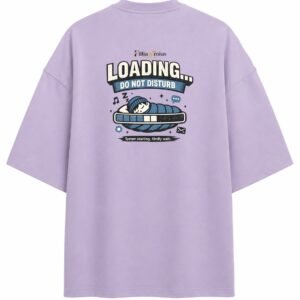 Filliaxmius Loading... Do Not Disturb Oversized T-Shirt - Lavender