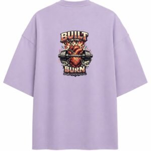 Filliaxmius Built in the Burn Oversized T-Shirt - Lavender