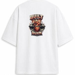 Filliaxmius Built in the Burn Oversized T-Shirt - White