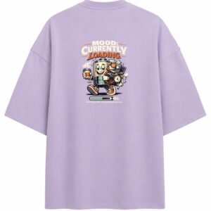 Filliaxmius Mood: Currently Loading Oversized T-Shirt - Lavender