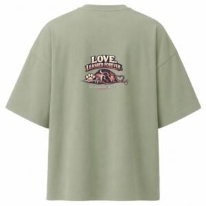 D091_Sage_Green_Back_ChatGPT_Image_Aug_16__2026__10_14_48_AM__10_-2 Filliaxmius Love. Leashed Forever. Oversized T-Shirt - Sage Green