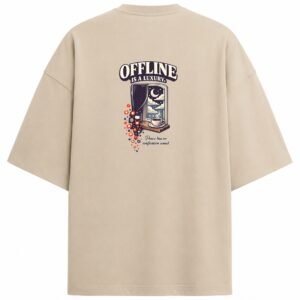 Filliaxmius Offline Is a Luxury Oversized T-Shirt - Beige