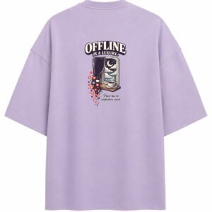 Filliaxmius Offline Is a Luxury Oversized T-Shirt - Lavender