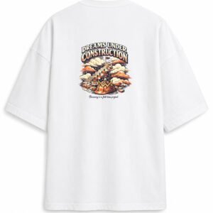 Filliaxmius Dreams Under Construction Oversized T-Shirt - White